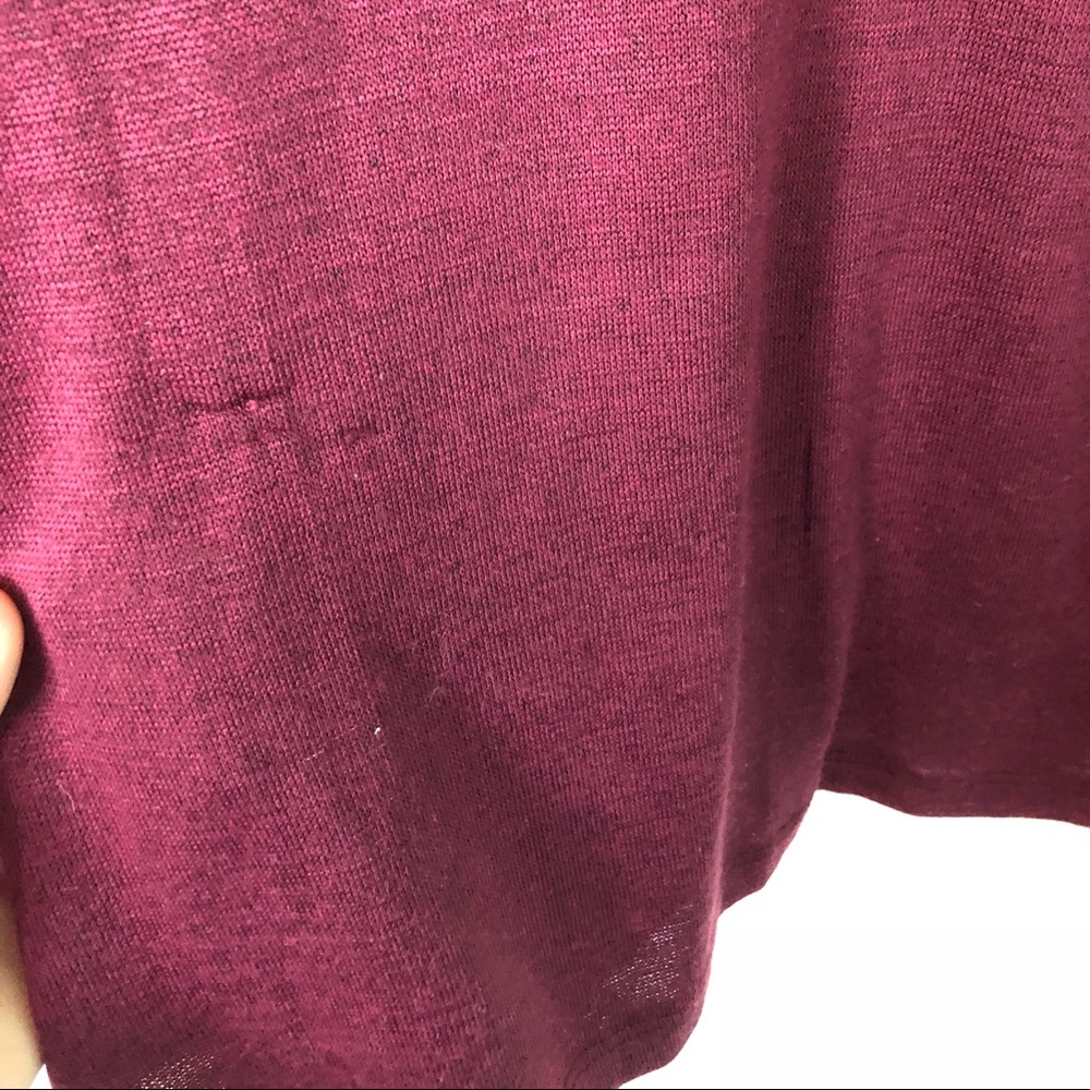 Wine 🍷 colored bell sleeve top - Picture 6 of 8